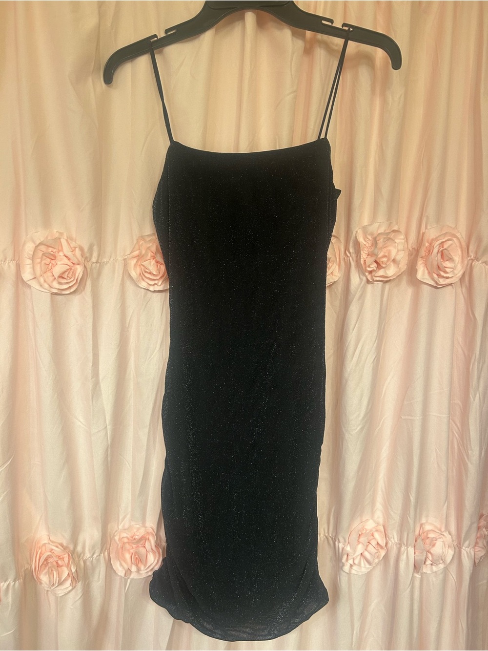 Sparkly black mini dress